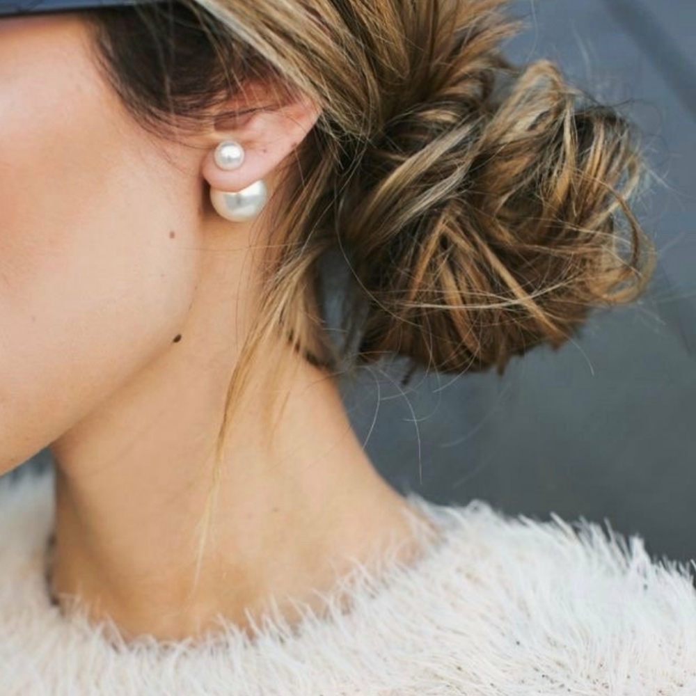 LIMITED EDITION BALL SPARKLE EARRINGS PEARL